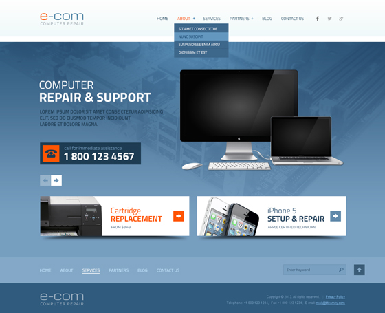 Computer Repair Free WordPress Theme