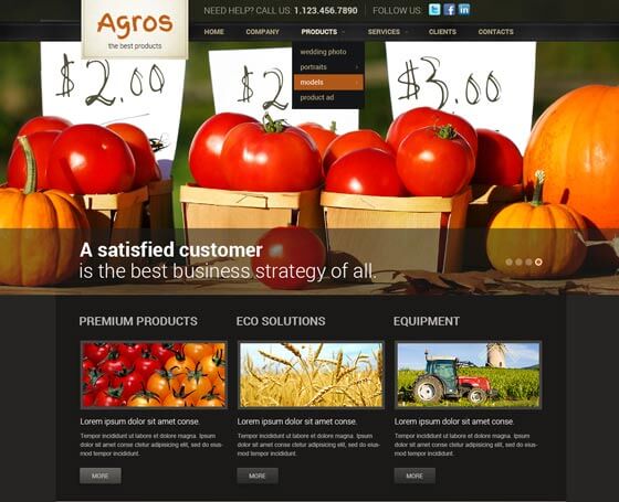 agro free bootstrap template