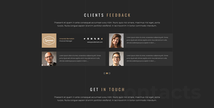 Architecture bootstrap website template