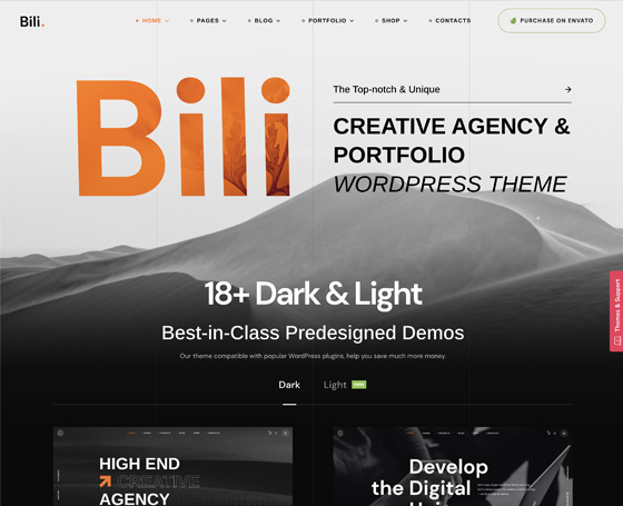 Bili - Creative Agency WordPress Theme