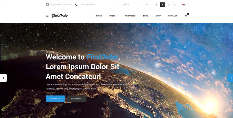 firstorder free bootstrap html template