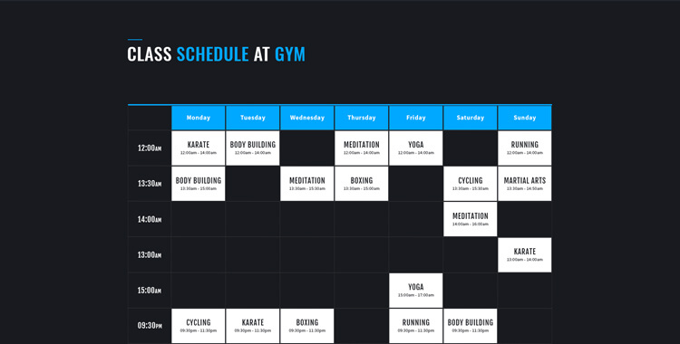 fitness club - bootstrap 4 template