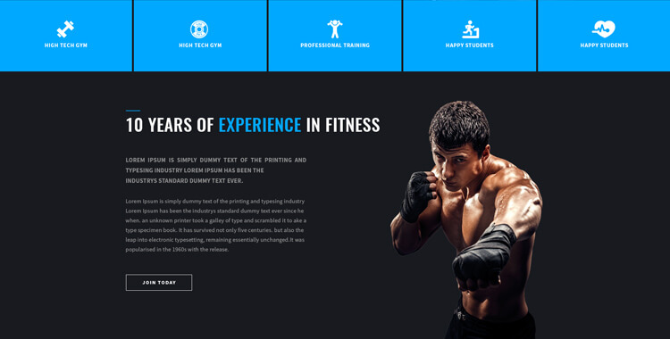 fitness club - bootstrap 4 theme