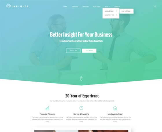 Infinite - Bootstrap Multipurpose Theme