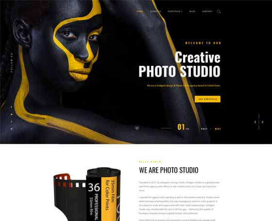 Photo studio Bootstrap 4 Template