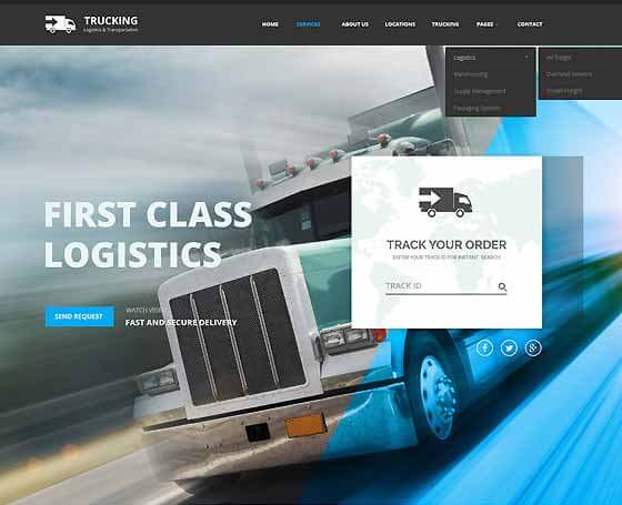 Transportation WordPress Theme