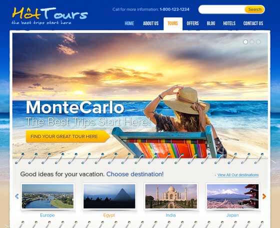 Travel Agency - Free WordPress Theme