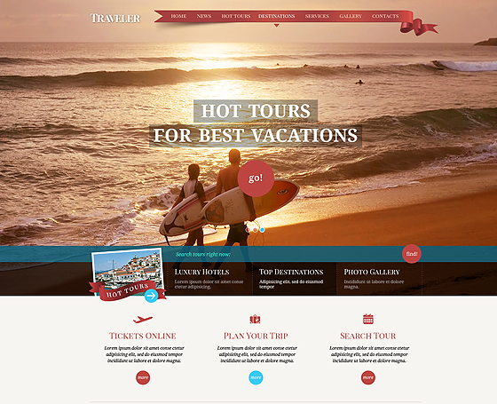 Travel agency free html template